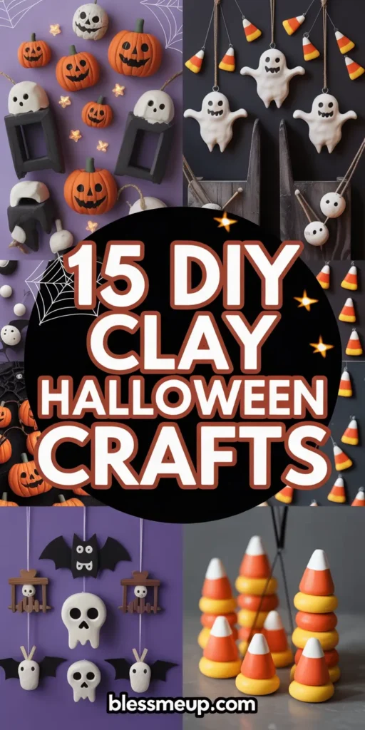 DIY Clay halloween crafts