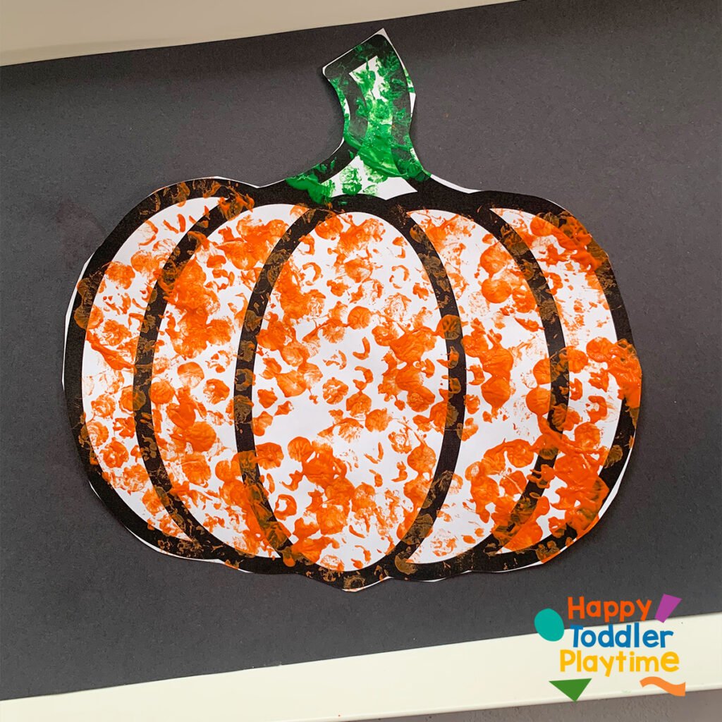 Bubble Wrap Printing – Pumpkin Patch