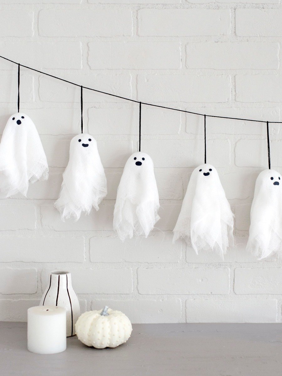 DIY Ghost Garlands