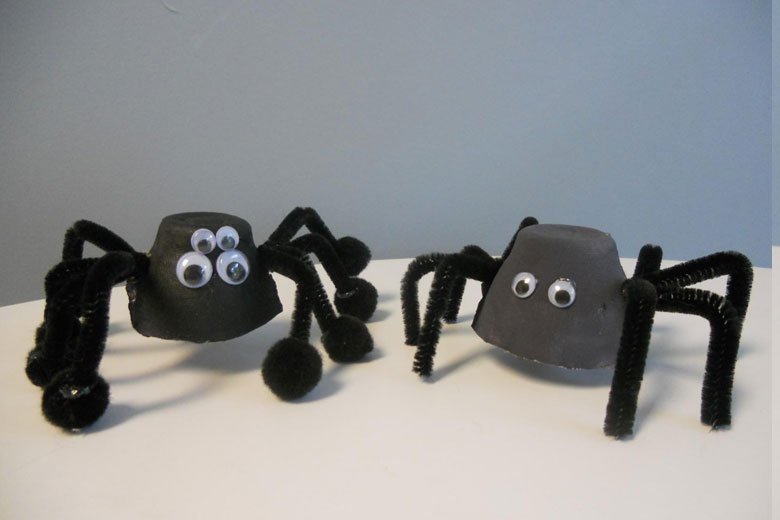 Egg Carton Spiders