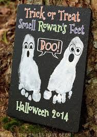 Halloween Footprint Art