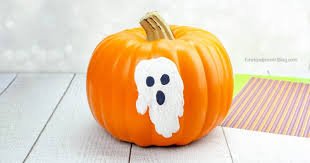 Handprint Ghost Pumpkins