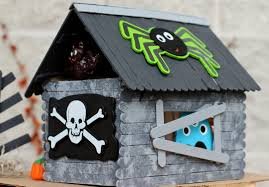 Popsicle Stick Haunted Houses