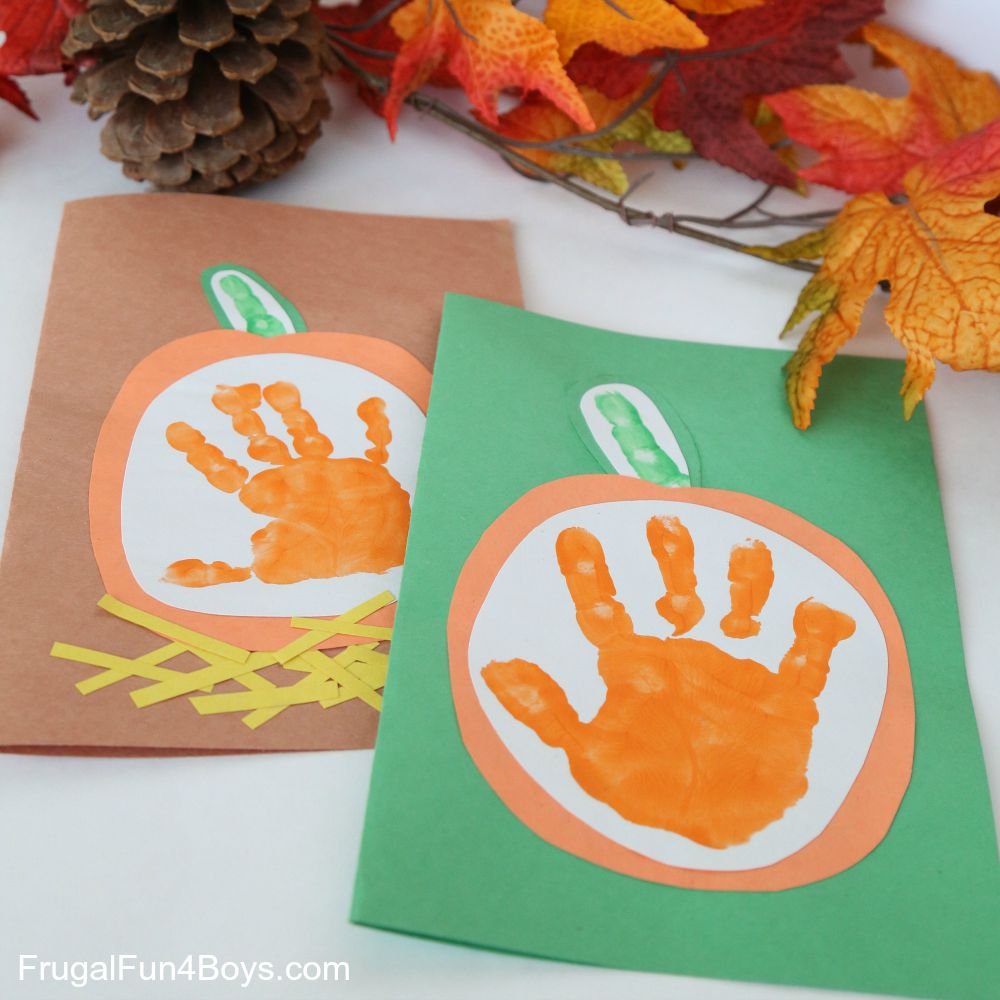 Pumpkin Handprint Keepsake