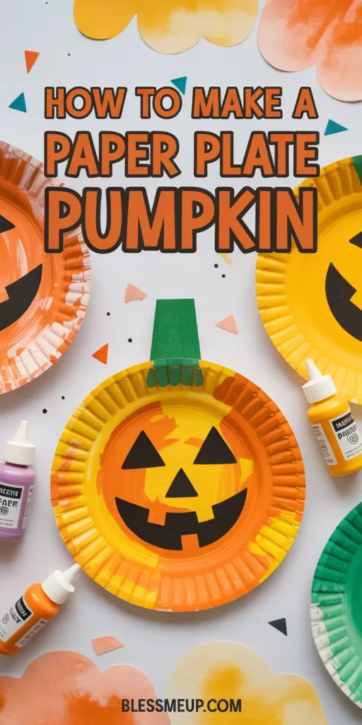 How to Make a Paper Plate Pumpkin