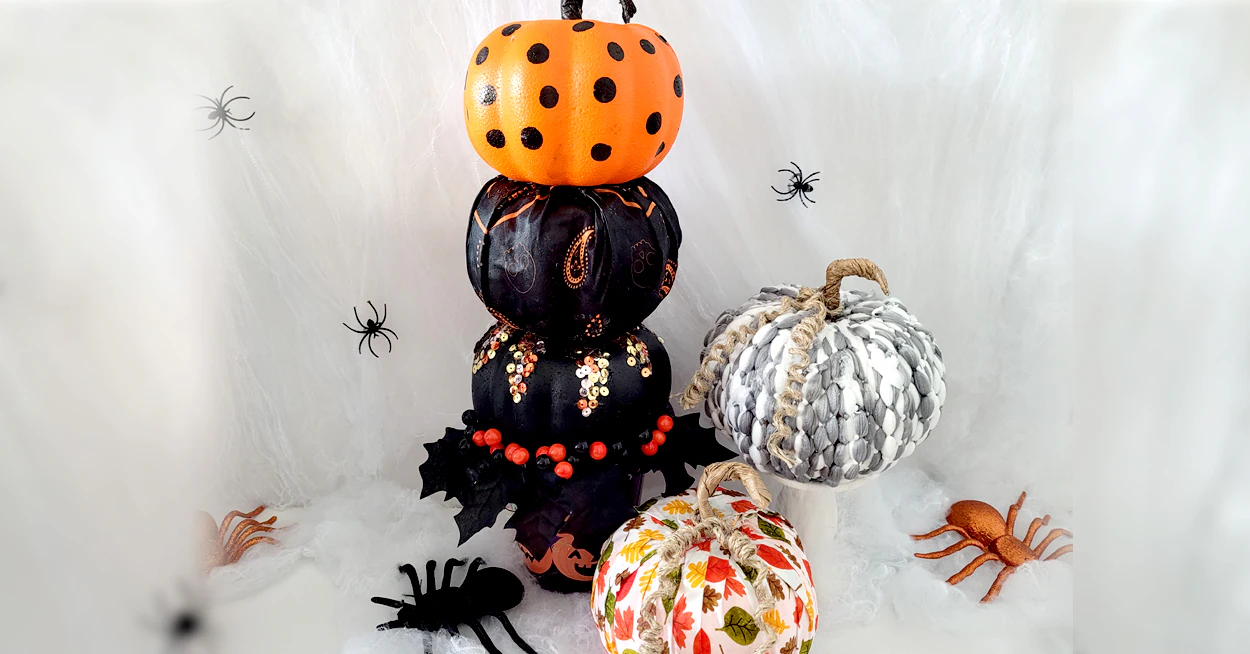 Styrofoam Pumpkin Decorations