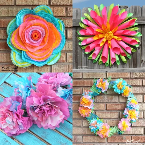 Tissue Paper Flowers