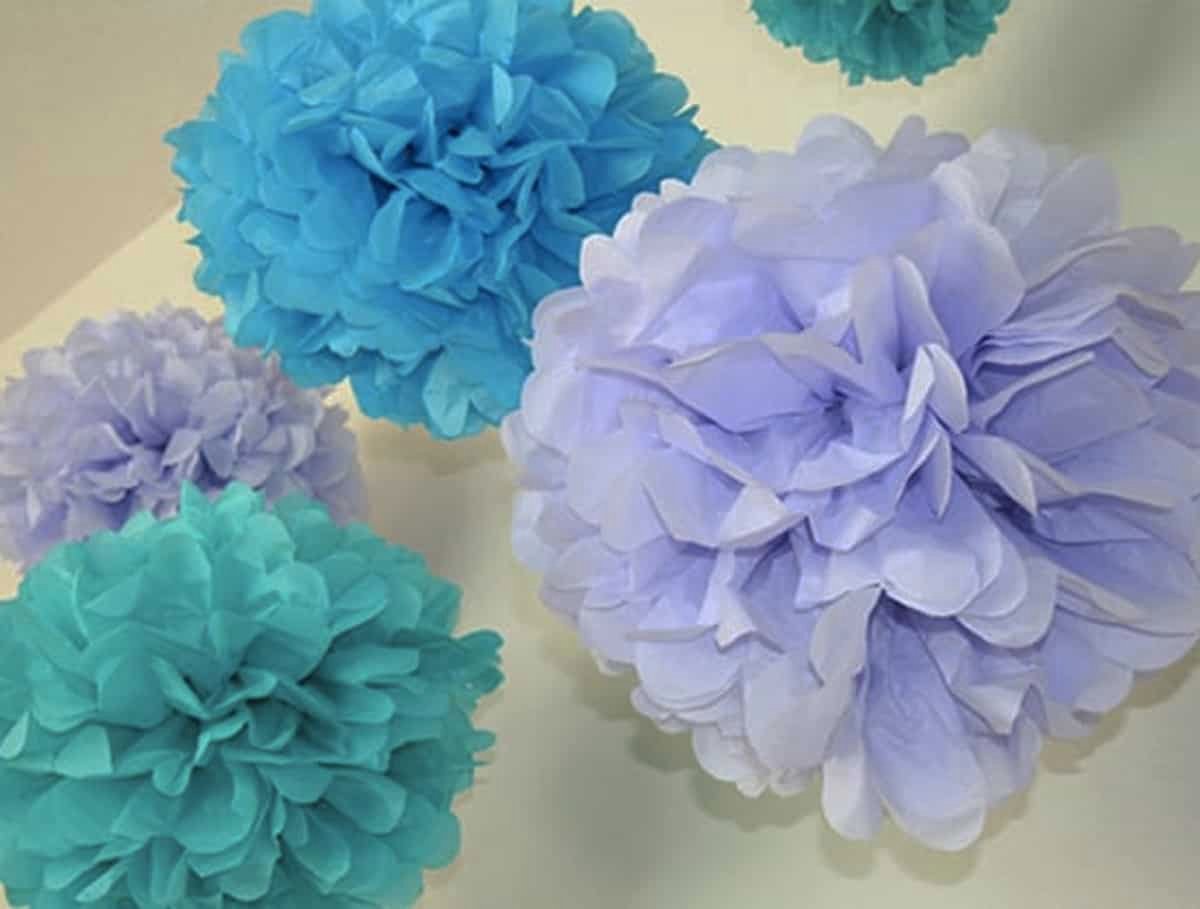 Tissue Paper Pom-Poms