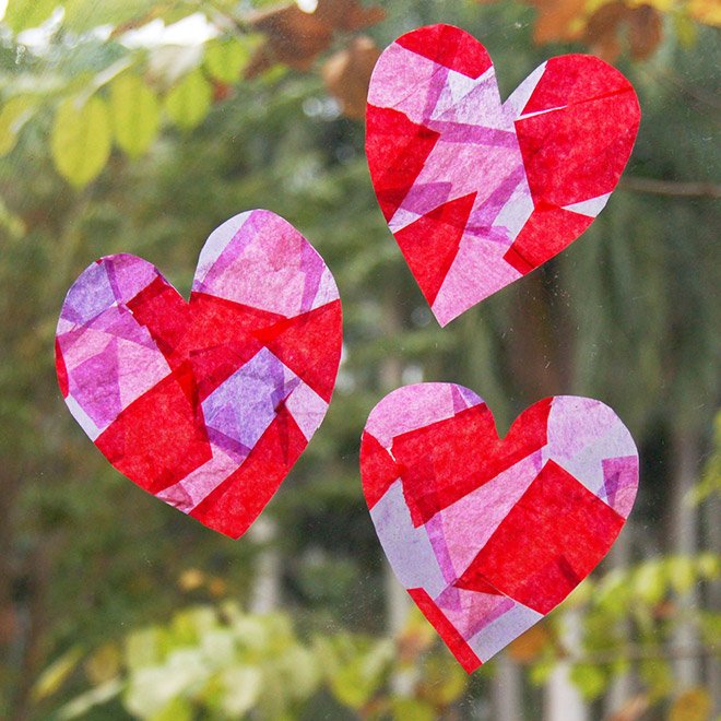 Tissue Paper Suncatchers