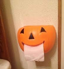 Toilet Paper Roll Monsters with Pumpkin Bodies